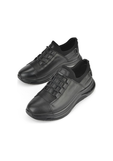 Ziya, Erkek Hakiki Deri Sneaker 153423z703 Siyah 153423z703 000 Siyah