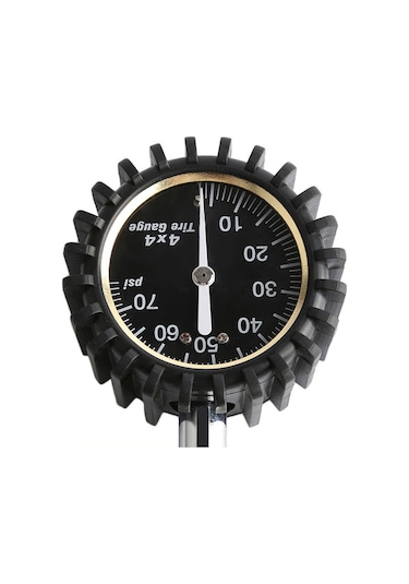 Youtek Metal Mekanik Lastik Basınç Ölçer, 0-60psı, Gece Işığı İle Okunabilir, Ev Ve Motosiklet İçin Taşınabilir Sigorta Gereci