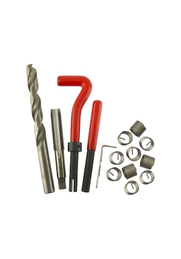 Samdoo Çelik Vida İç Parça Tamir Seti 15 Parça M12x1.25 Otomobil Motor Tamiri İçin Plastik Kutu