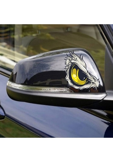 Sones 1 Adet Araba Yansıtıcı Araba Etiket Dikiz Aynası Göz Komik Etiket 3d Çizik Engelleme Vücut Etiket Dekoratif Etiket Rüya Gibi