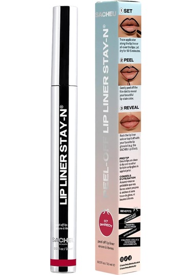 Sacheu Lip Liner Stay-n Soyulabilir Uzun Süre Kalıcı Dudak Çizgisi Belirginleştirici 07 Getredy 3.5ml 07 Getredy