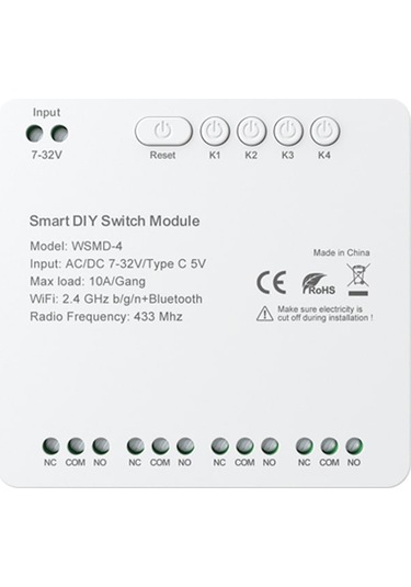 Didadodo Tuya Wifi Anahtar Modülü: Akıllı Ev Yönetimi Ve Kolay Ses Kontrolü Tuya Wifi