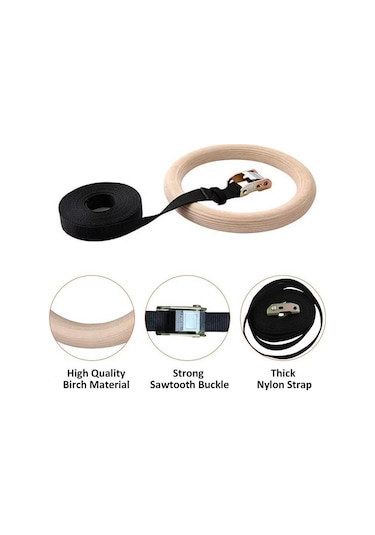 Jimnastik Halkası Jimnastik Barfiks Halkası Halatı Halka Çapı 24 Çok Renkli