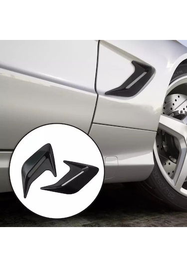 Üniversal Piano Black Kaput Çamurluk Venti Izgarası Sağ Sol Scoop