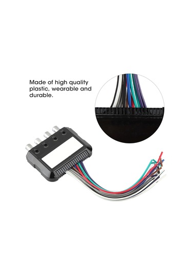 Reedark Araba 4 Kanal Ses Dönüştürücü: Yüksekten Düşük Frekansa, Güçlendirici Kontrol Kablosu İle, Plastik Malzeme, Kolay Kurulum