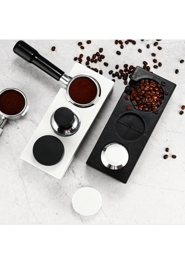 Tenfowee Kahve Abs 3-1 Fonksiyonlu Tutucu: 51/53/58mm Uyumlu, Poşet Ve Press Depolama, Dikey Ayar, Siyah Plastik Siyah