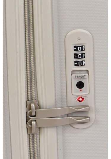 Benetton Büyük Boy %100 Polipropilen Valiz Bej Bnt1000