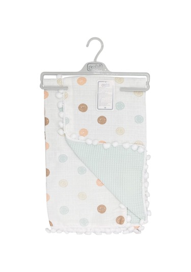 Sebi Bebe Ponponlu Battaniye 70x90 CM 9212 Mint