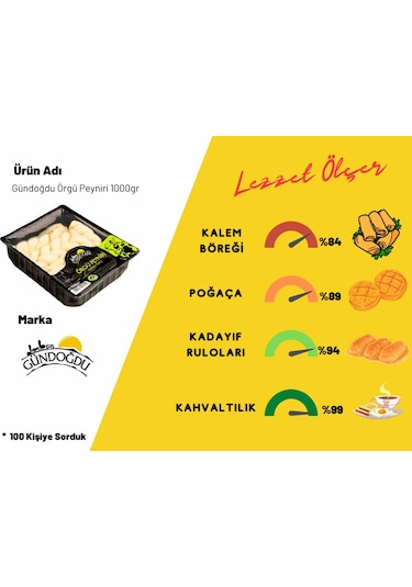 Gündoğdu Örgü Peynir 1 KG