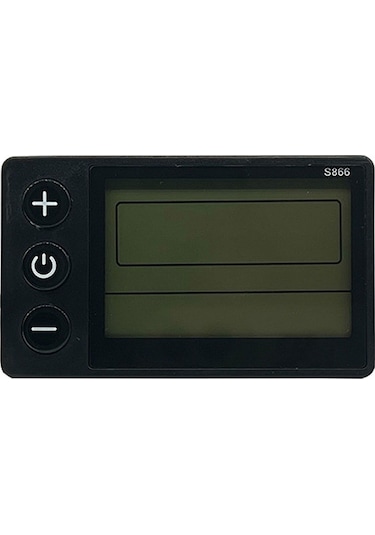 Hallow S866 Elektrikli Bisiklet Lcd Ekran 24V 36V 48V E-Bike Y26383 Siyah