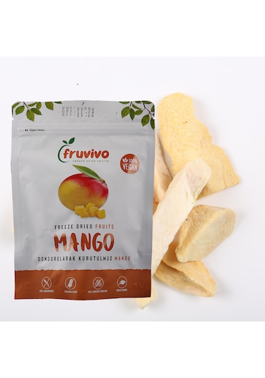 Dondurularak Kurutulmuş Mango 20 Gr, %100 Vegan, Glutensiz