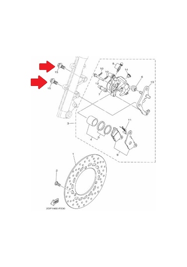 Yamaha Nmax 125 / 155 Kaliper Civatası 90149-10804
