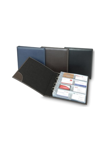 2K Kartvizit Albümü 8 Sıralı 384 Kartlık Business Card Album Vegan 25x26,5 CM