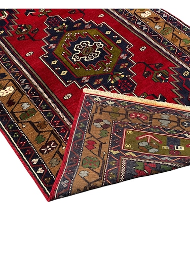 El Dokuma Sıfır Büyük Yahyalı Halısı 133x235 Lacivert Yün Halı