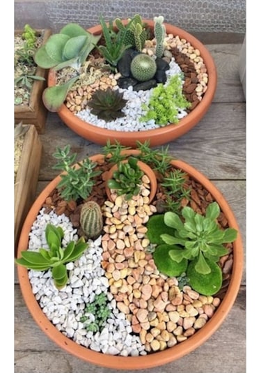 Beyaz Dolomit Taş 10 Kg 1-2 Cm Dere Çakıl Taşı Bahçe Süs Taşı Saksı Teraryum Taşı