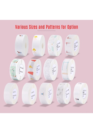 Moveevo Beyaz Termal Etiket Kağıdı, 12x22mm, 260 Adet, Suya Dayanıklı, Otomatik Yapışkan, Renksiz, Ev/ofis/mağaza Kullanıma Uygun 1 Rulo