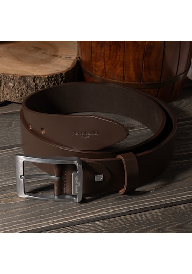 Pierre Cardin Deri Erkek Kemer En 4cm Pc4100 Kahverengi