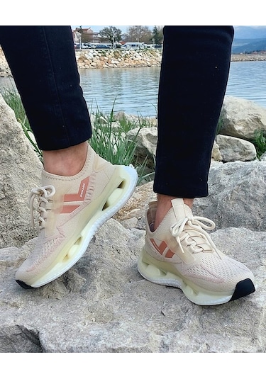 Dunlop 2357 Bej Air Yumuşak Taban Erkek Spor Ayakkabı AYKSAYAK-000519