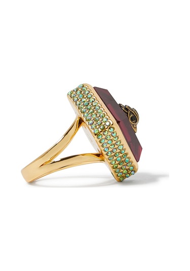 Eagle Square Cocktail Ring Kadın Yüzük 2x2x2.5 Cm Pembe