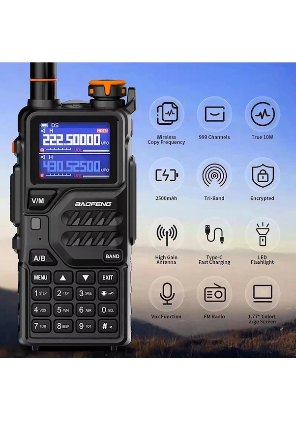 Buaoaos Baofeng K5 Plus Dual-band Dual-standby Fm Handheld Analog Radio
