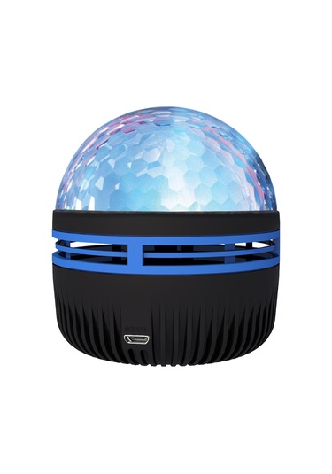 Geeroyoo Usb Girişli Su Desenli Projeksiyon Lambası, 3 Renkli Işık, Otomatik/sesli/kumandalı Kontrol, 5v 1a, Kumanda Ve Usb Kablosu Dahil Siyah