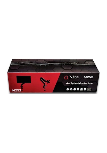 S Line Tek Kollu Gas Spring 13"-32" 8 Kg Monitör Askı Aparatı