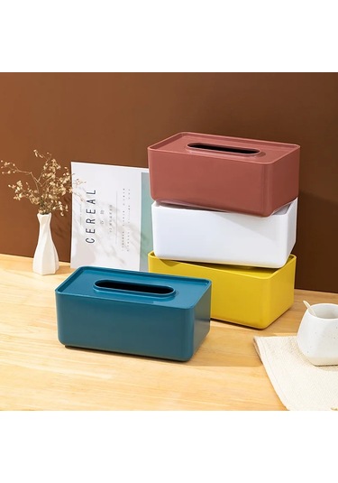 Kırmızı-yaratıcı Ve Basit Modern Doku Kutusu Oturma Odası Sehpa Depolama Karton Süsler İskandinav Ev Dekor Eve Taşınma Hediyeler