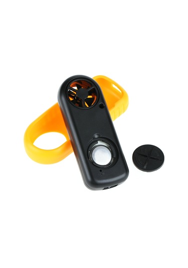 Vkemall El Tutanabilir Dijital Mini Rüzgar Hızı Ve Sıcaklık Ölçer - Led Işık, Mevcut/maksimum/ortalama Okuma, Çok Amaçlı Kullanım