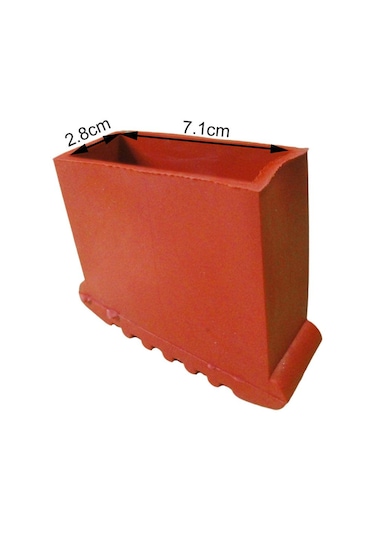 Homyl 4 Adet Merdiven Kaymaz Ayak Mat Yastık Yedek 7,1x2,8-cm