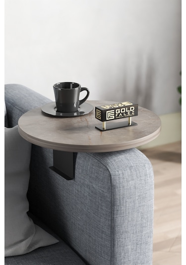 Goldfalez Ayarlanabilir Dekoratif Modern Yan Sehpa Tepsi Gordion