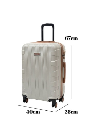 Orta Boy Valiz 4x2 Teker Vizon-taba 1167 Vizon - Taba