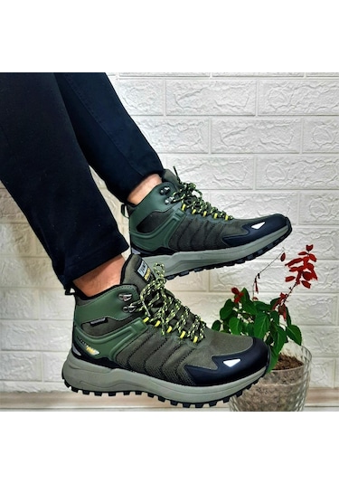 Jump 28680 Haki Waterproof Kaymaz Taban Erkek Bot 001