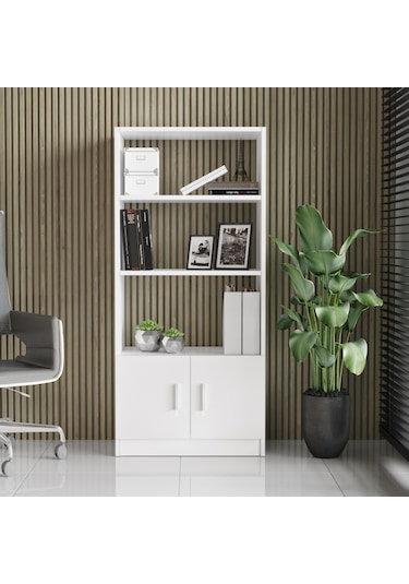 Yurudesign Vario D Ofis Kitaplık Beyaz VO4-W