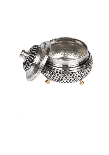 Dmt Gaziantep Bakır Şekerlik Zımba El Nakışlı Boy :12cm