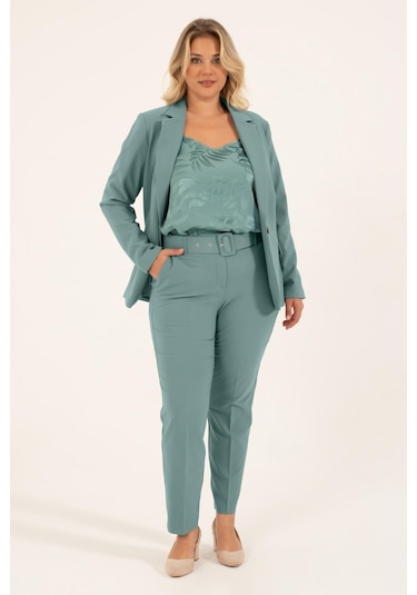 Astarlı Blazer Ceket-mint Mint Yeşili