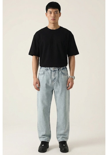 Bigdart Erkek Rahat Kesim Baggy Jean Pantolon 30075 - Mavi