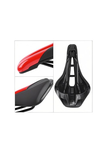 Jeemson Hafif Ve Konforlu Bisiklet Sele - Orta Boşluklu, Nefes Alabilir, Şok Emici, Kaymaz Siyah