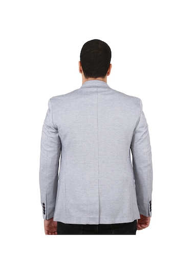 5131 Iki Düğme Tek Yırtmaç Dar Kalıp Büyük Beden Blazer Ceket(372290852)