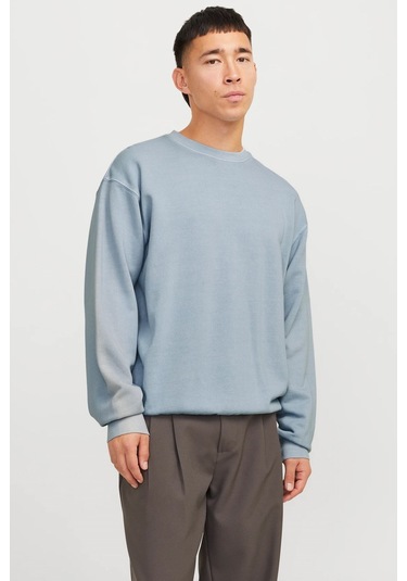 Jack & Jones Jjecharge Erkek Sweatshirt Mavi