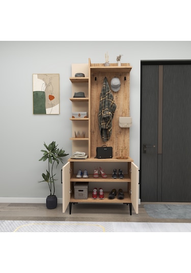 Arnetti Askılı Julendor Portmanto, Atlantik Çam Bej