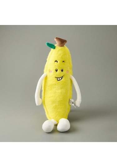 Evidea Soft Muz Figürlü Yastık - Sarı - 55x15 Cm Sarı