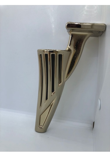 Plastik,21cm Metal Görünümlü Gold Kaplamalı Mobilya Ayağı 4 Adt