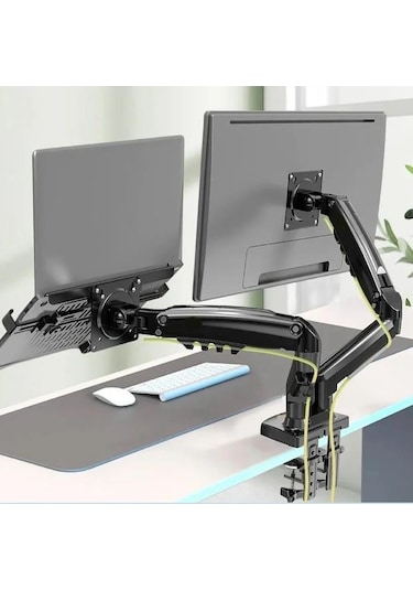 Vontech F160-fp 17-27'' Hareketli Monitör + Notebook Masa Standı