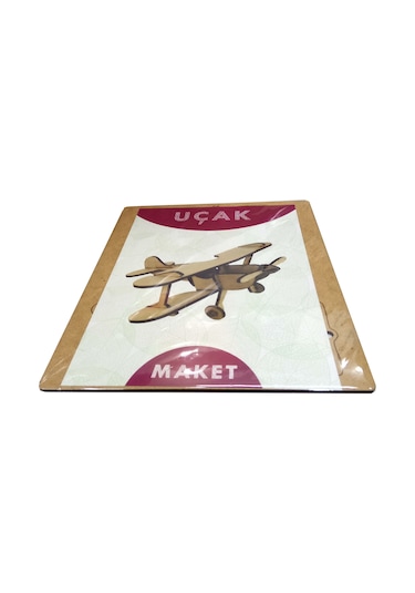 Ahşap Uçak Maketi - 3 Boyutlu