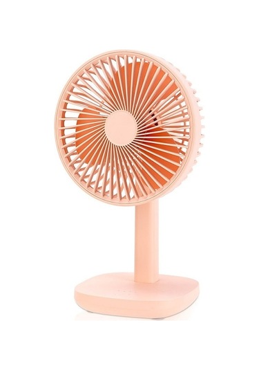 F6 Fan Standı Masaüstü Sallama Şarjlı Fan Tuş Vuruşu Hızı Ayarlamalı Fan Ayarlanabilir Açı Led Göstergeli Pembe D - Diğer