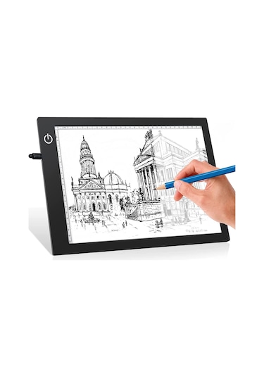 Valkyrie Led Işıklı A4 Boy Çizim Kopyalama Eskiz Çizim Ultra İnce