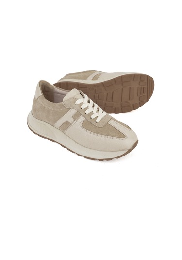Ziya, Kadın Hakiki Deri Sneaker 1511050z2050 Bej 1511050z2050 340 Bej