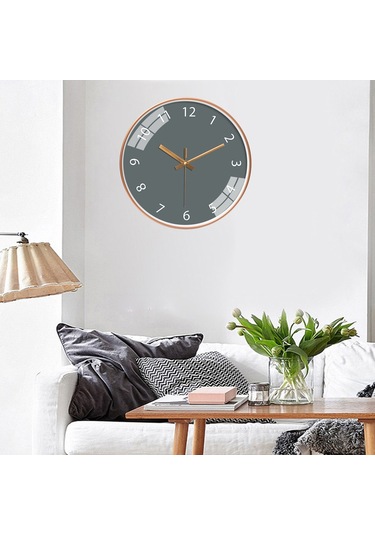 Suntek Ofis Için Duvar Saati Sessiz Hareketsiz Pille Çalışır Diğer