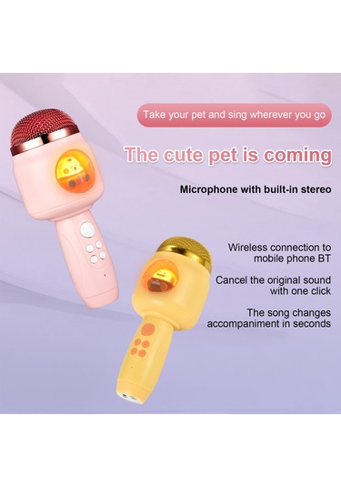 Tenfowee Kablosuz Bluetooth Mikrofon - Taşınabilir El Mikrofonu, 1200mah Pil, Gürültü Azaltma, Parti Ve Ktv İçin