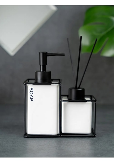 Denezo Gina Sabun Dispenser Ve Ev Difüzörü, 2'li Set 399581624 Beyaz